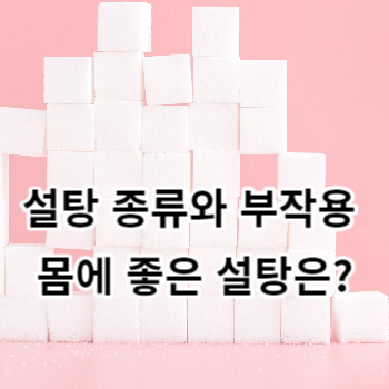 설탕 종류와 부작용 몸에 좋은 설탕은?