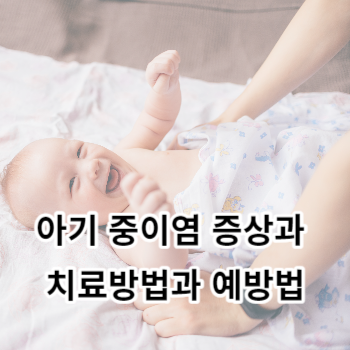 아기 중이염 증상과 치료방법과 예방법