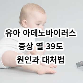 유아 아데노바이러스 증상 열 39도 원인과 대처법 