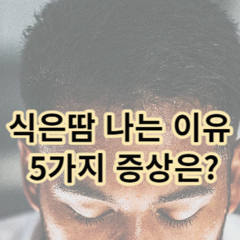 식은땀 나는 이유 5가지 증상은?