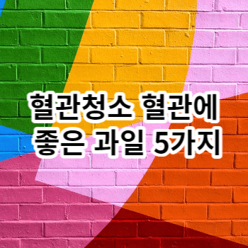 혈관청소 혈관에 좋은 과일 5가지